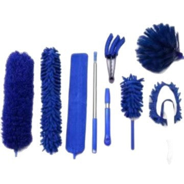 Telescopic ceiling fan cleaning dust collector sweeping brush kit