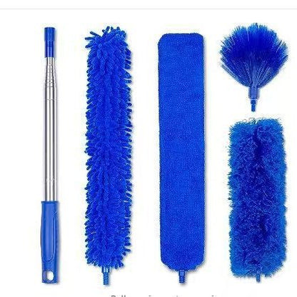 Telescopic ceiling fan cleaning dust collector sweeping brush kit